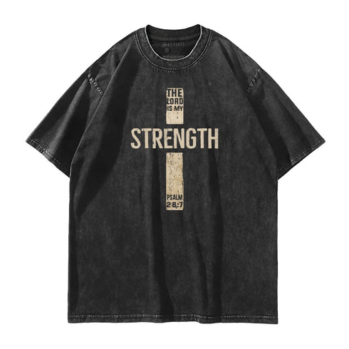 Men's The Lord Is My Strength Washed T-Shirt